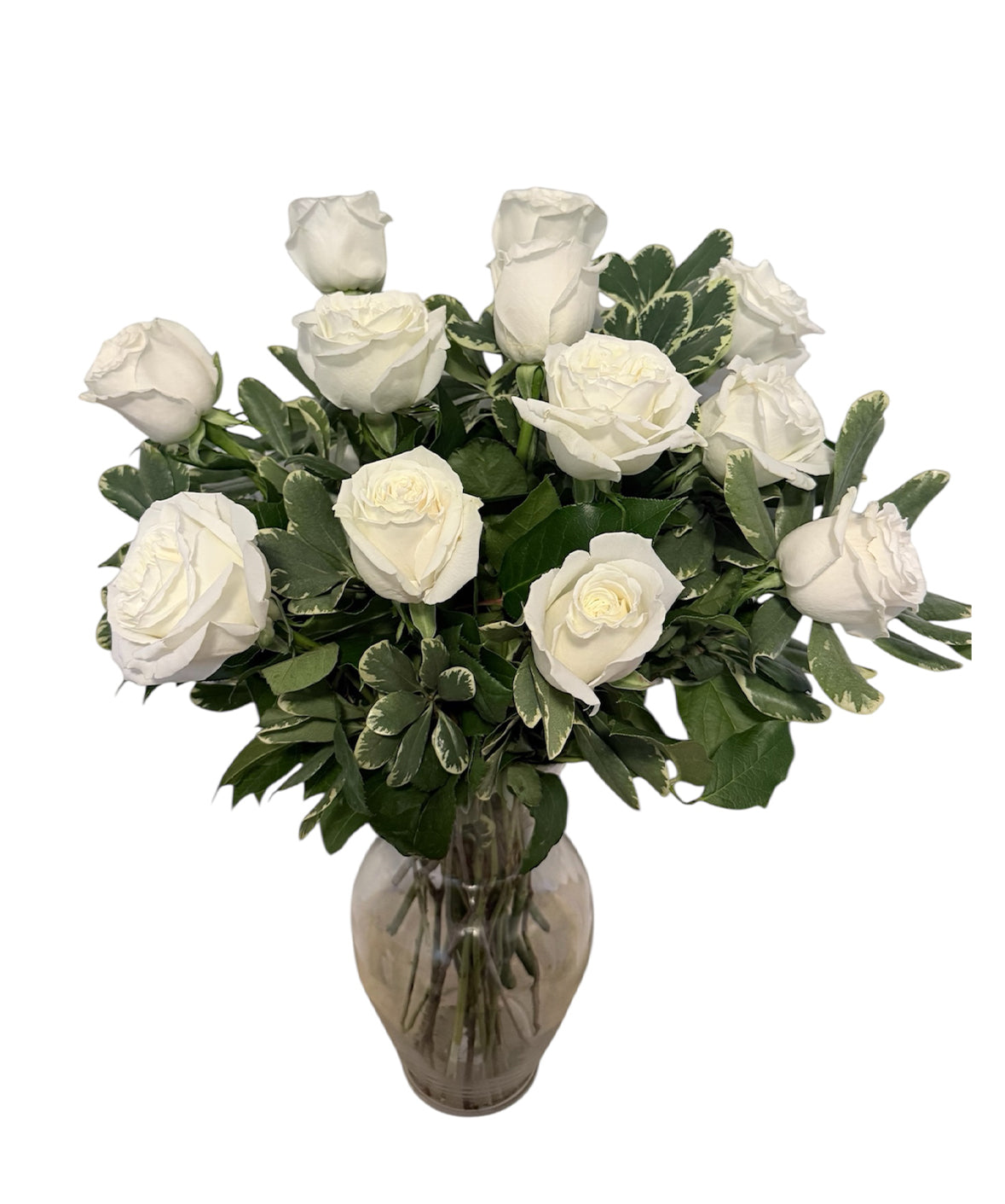 Classic White Rose Arrangement